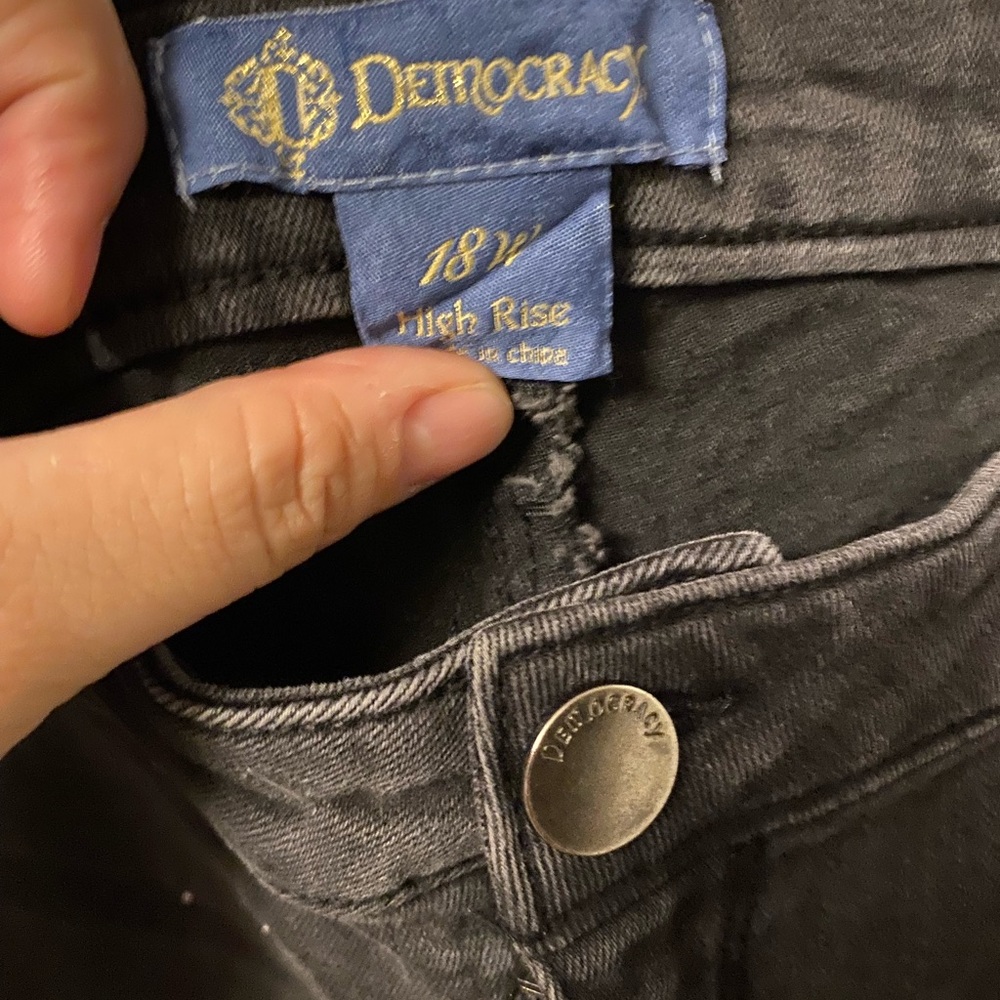 Democracy black sparkling jeans
